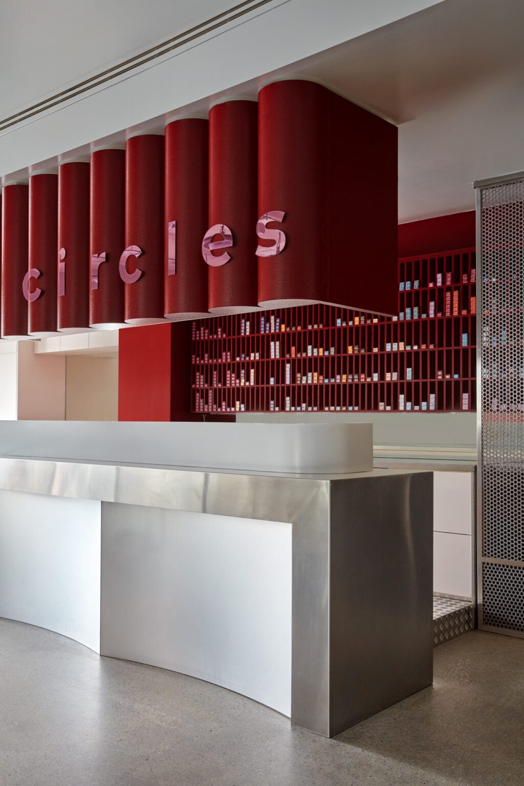 The colour bar at Circles of Hair Subiaco