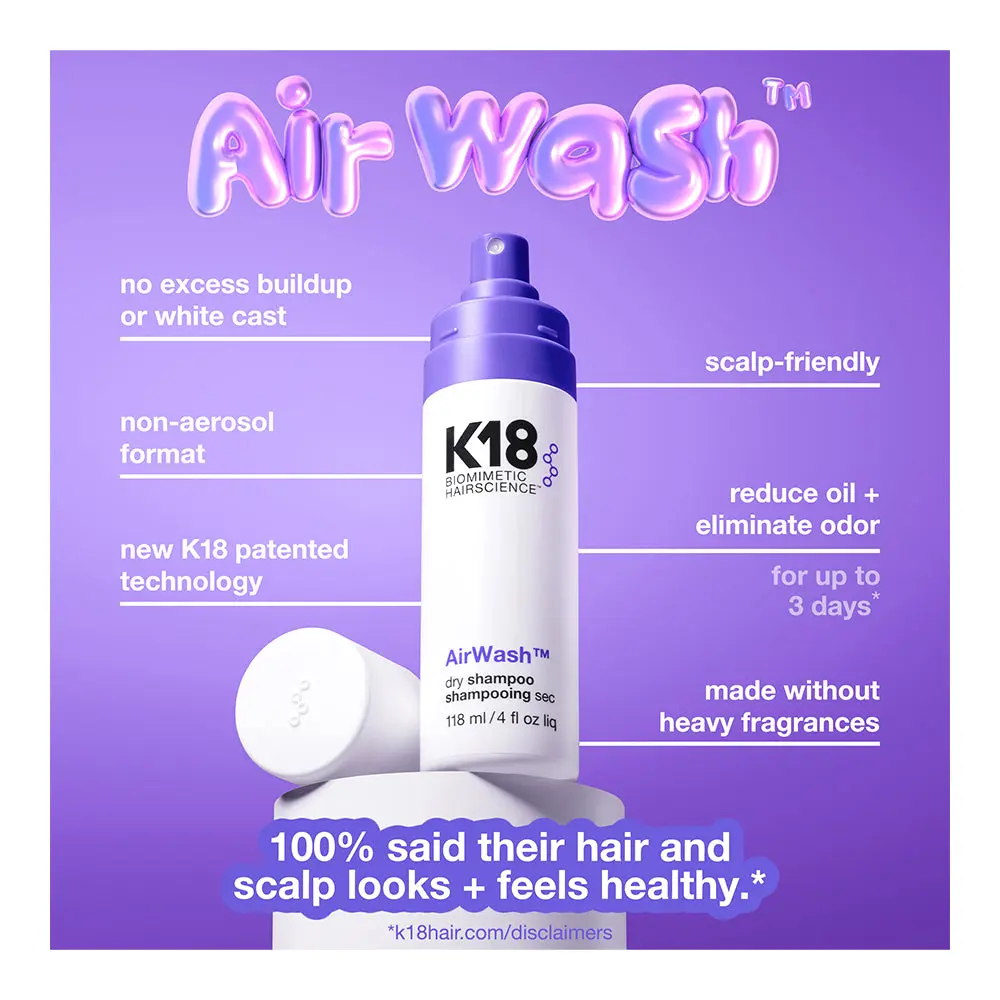K18 Airwash Dry Shampoo 118ml