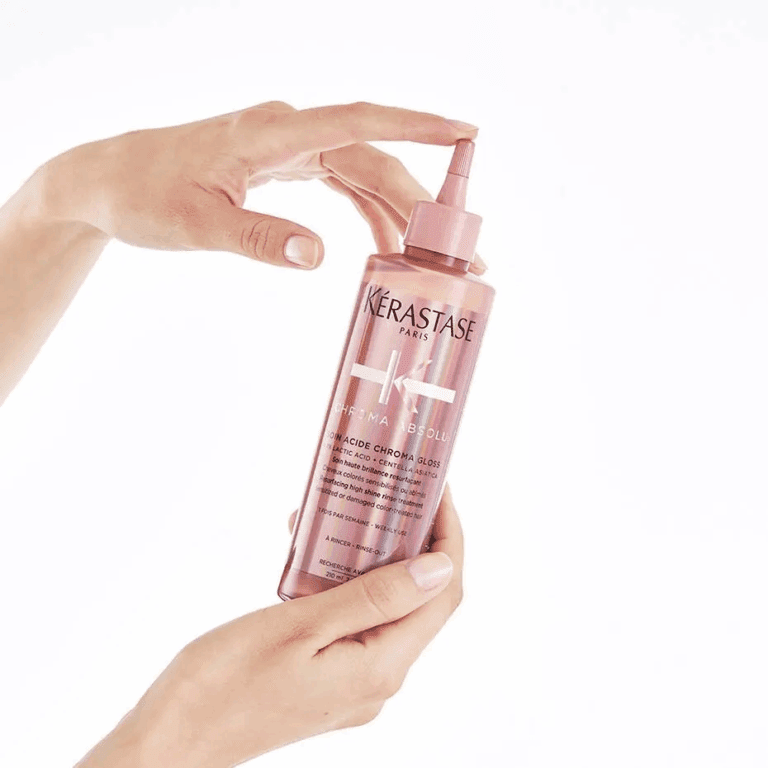 Kerastase Chroma Gloss shine treatment result, Circles of Hair Perth