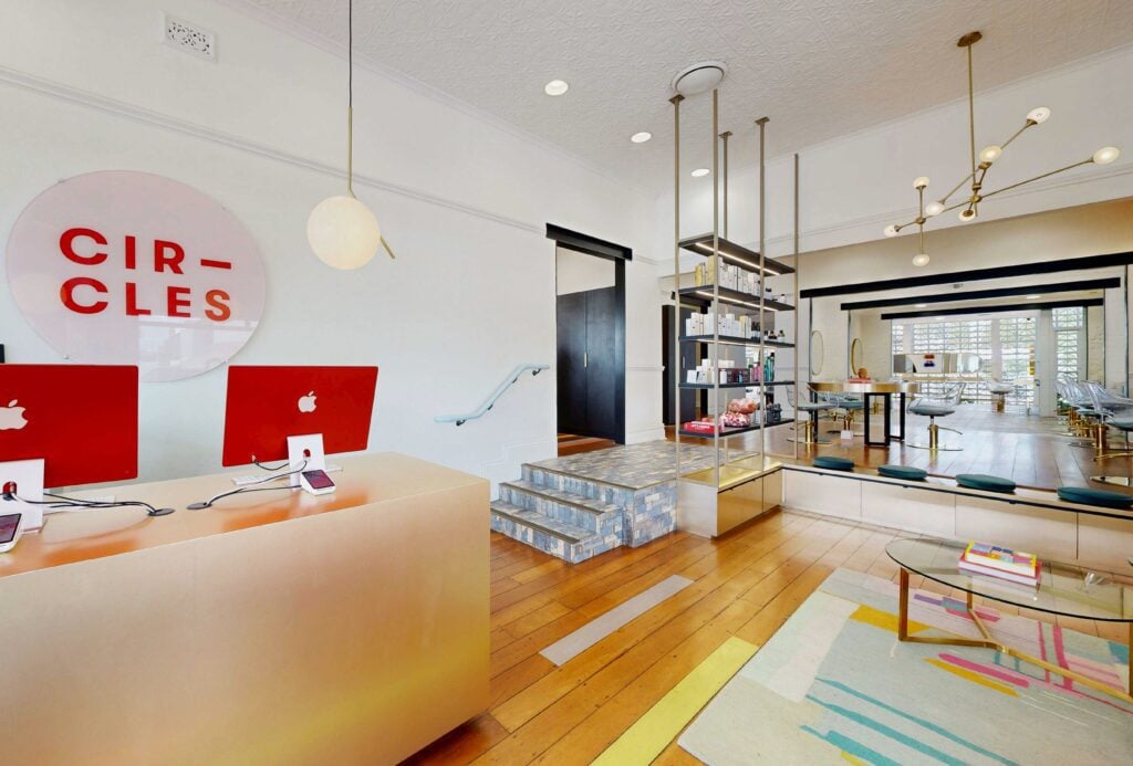 The front desk at Circles of Hair Fitzgerald