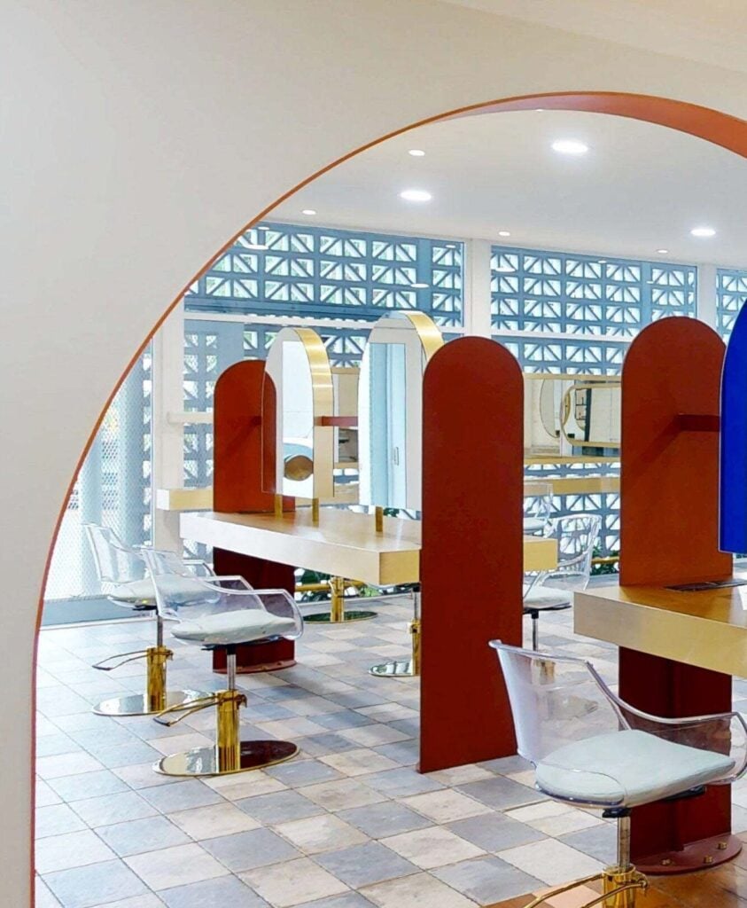 Inside the Circles of Hair Fitzgerald salon in its heritage building, Perth