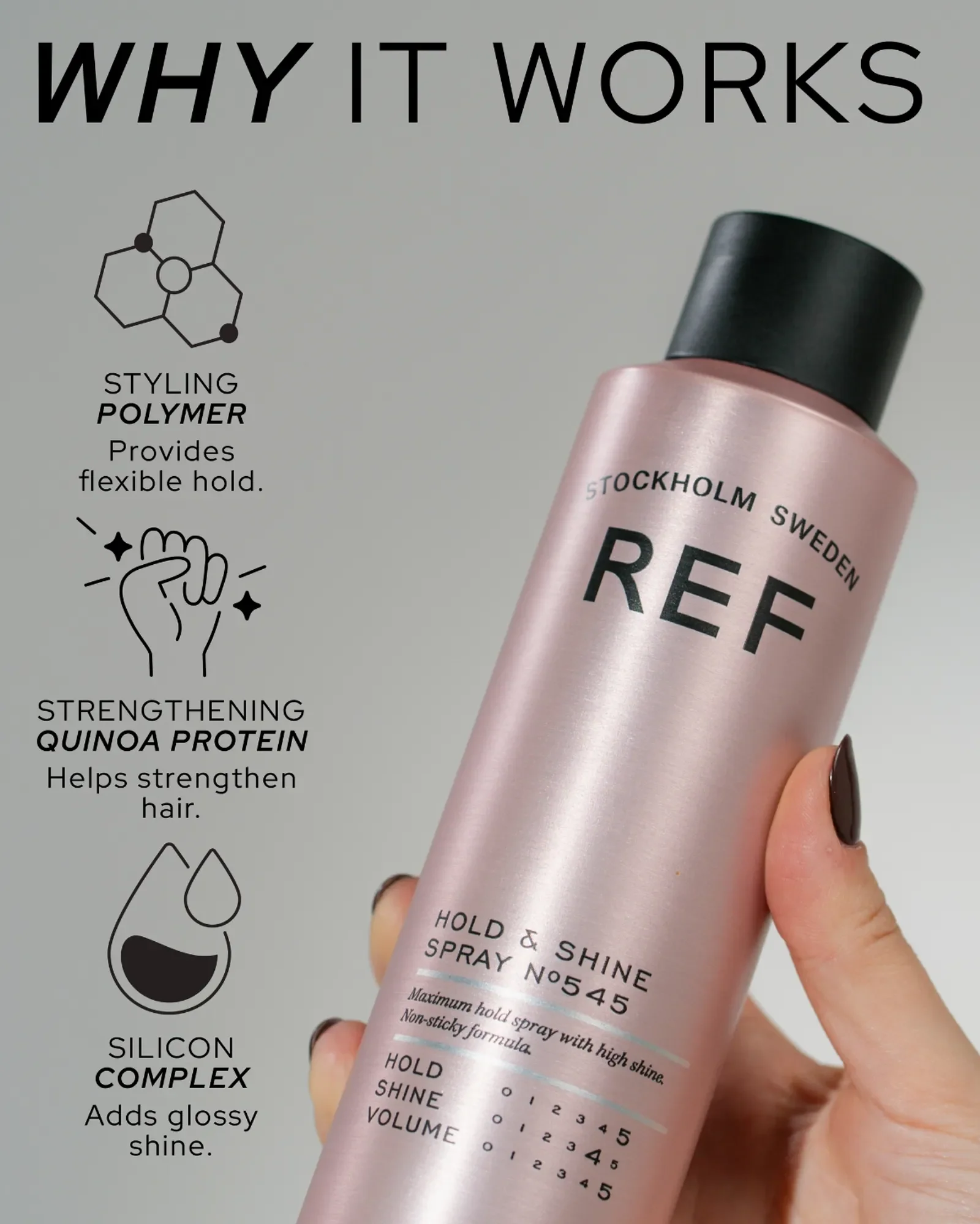 REF Hold & Shine Spray N°545 300ml