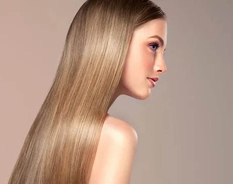 Permanent straightening sleek smooth result, Circles of Hair Perth