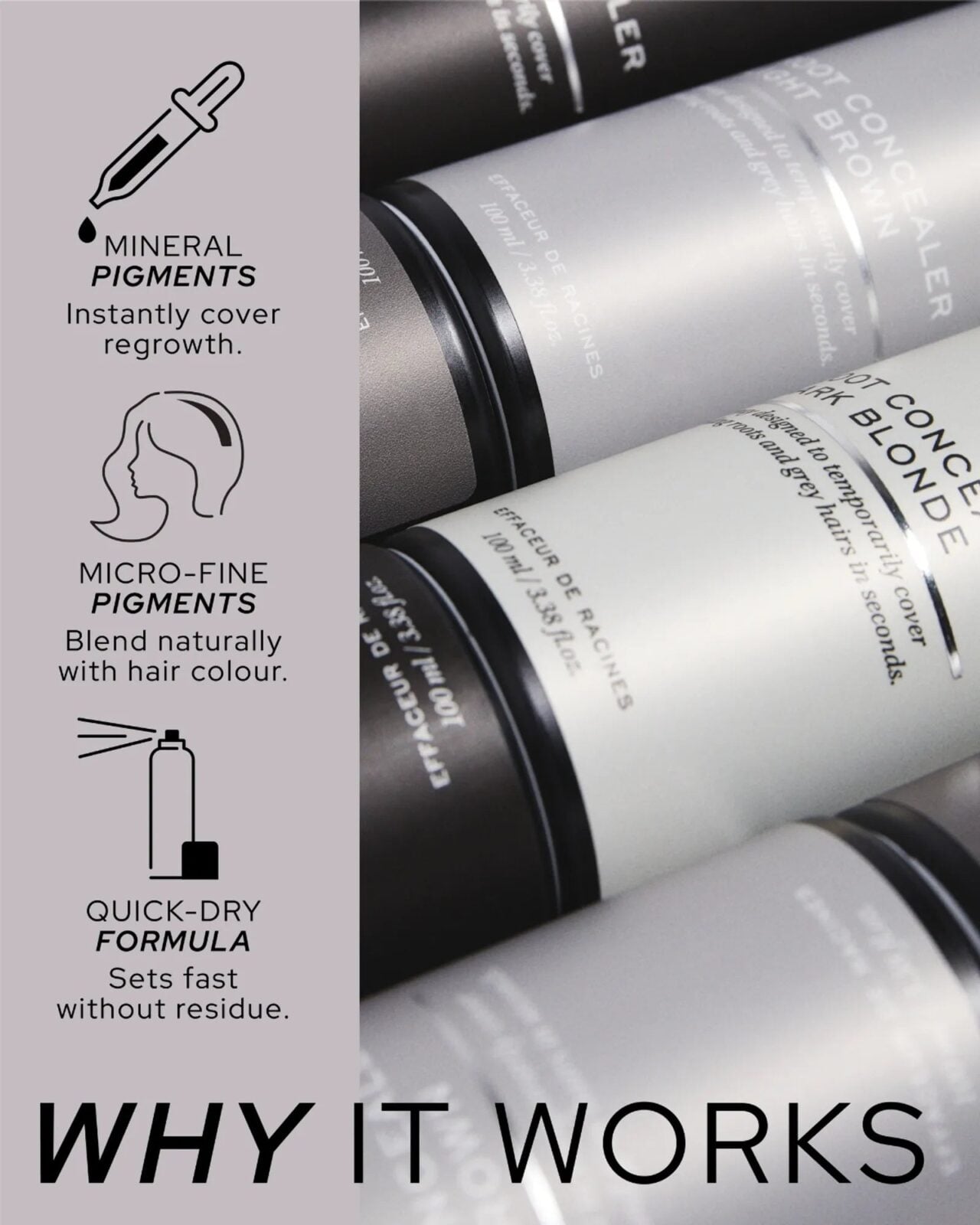 REF Root Concealer Black 100ml