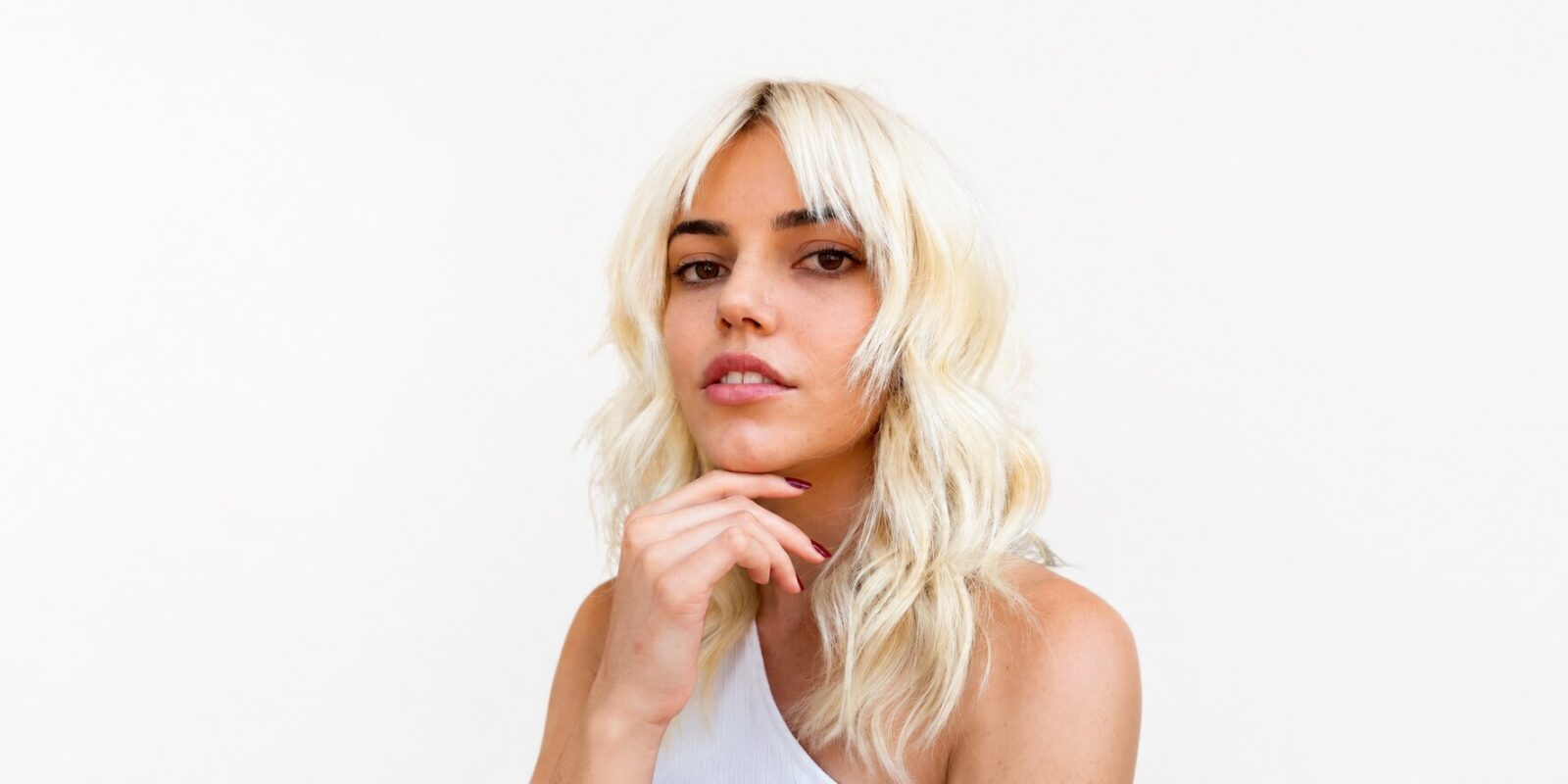 All over blonde scalp lightening result on long hair at Circles of Hair Perth