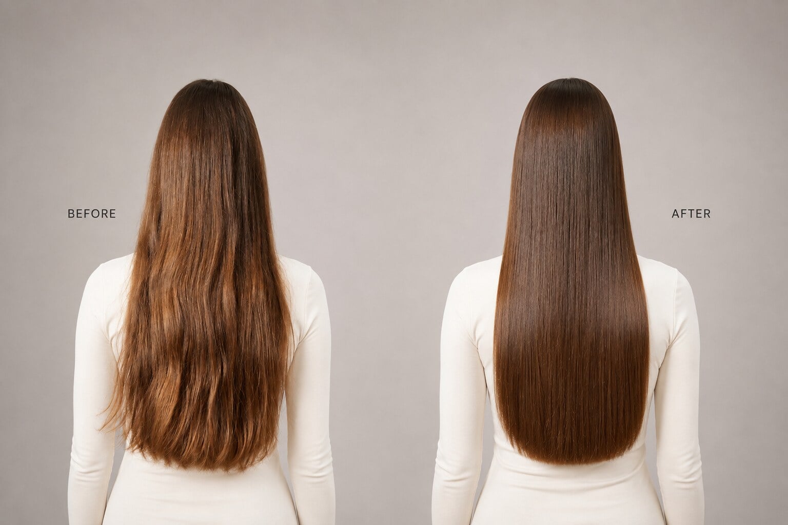 Keratin relaxing treatment softening curl pattern, Circles of Hair Perth
