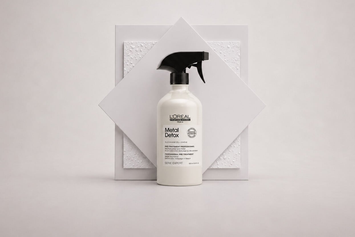 LOreal Metal Detox treatment removing metal build-up, Circles of Hair Perth