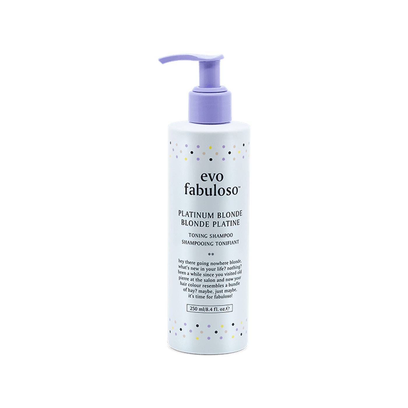 Evo Platinum Blonde Toning Shampoo 250ml