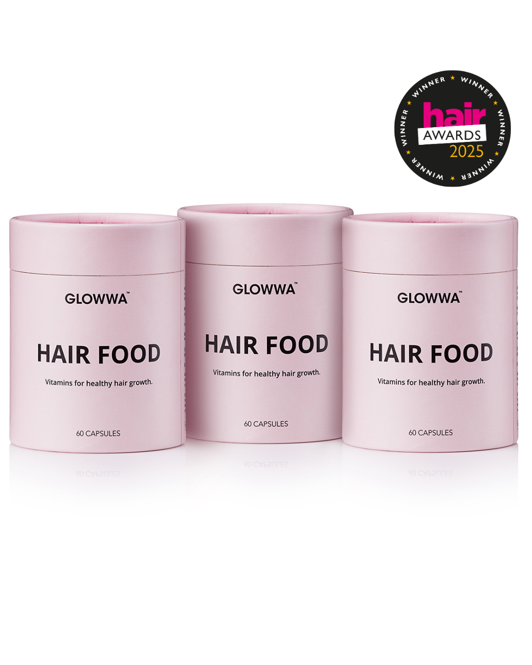 GLOWWA Hair Food Original 3 Month Supply