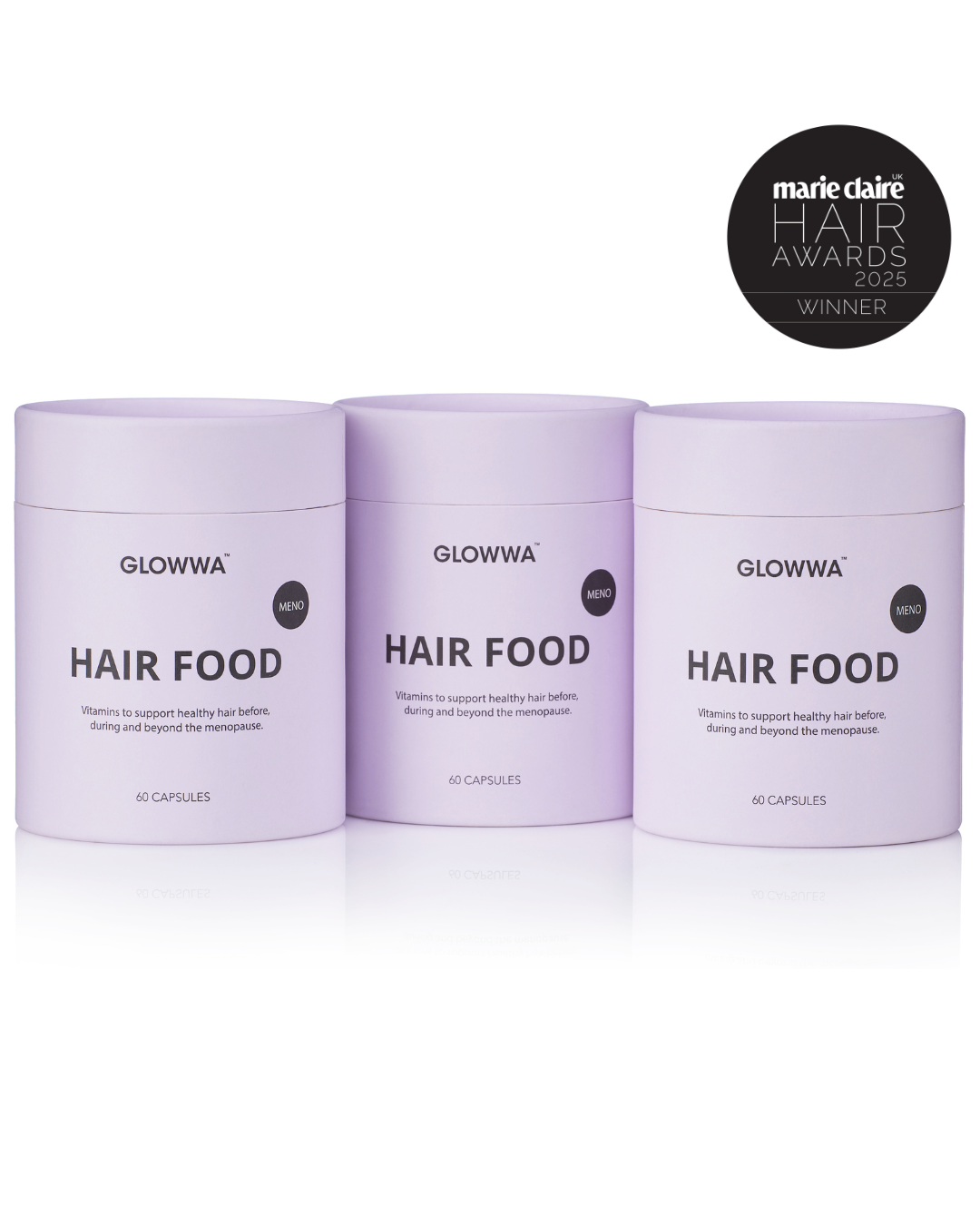 GLOWWA Hair Food MENO 3 Month Supply