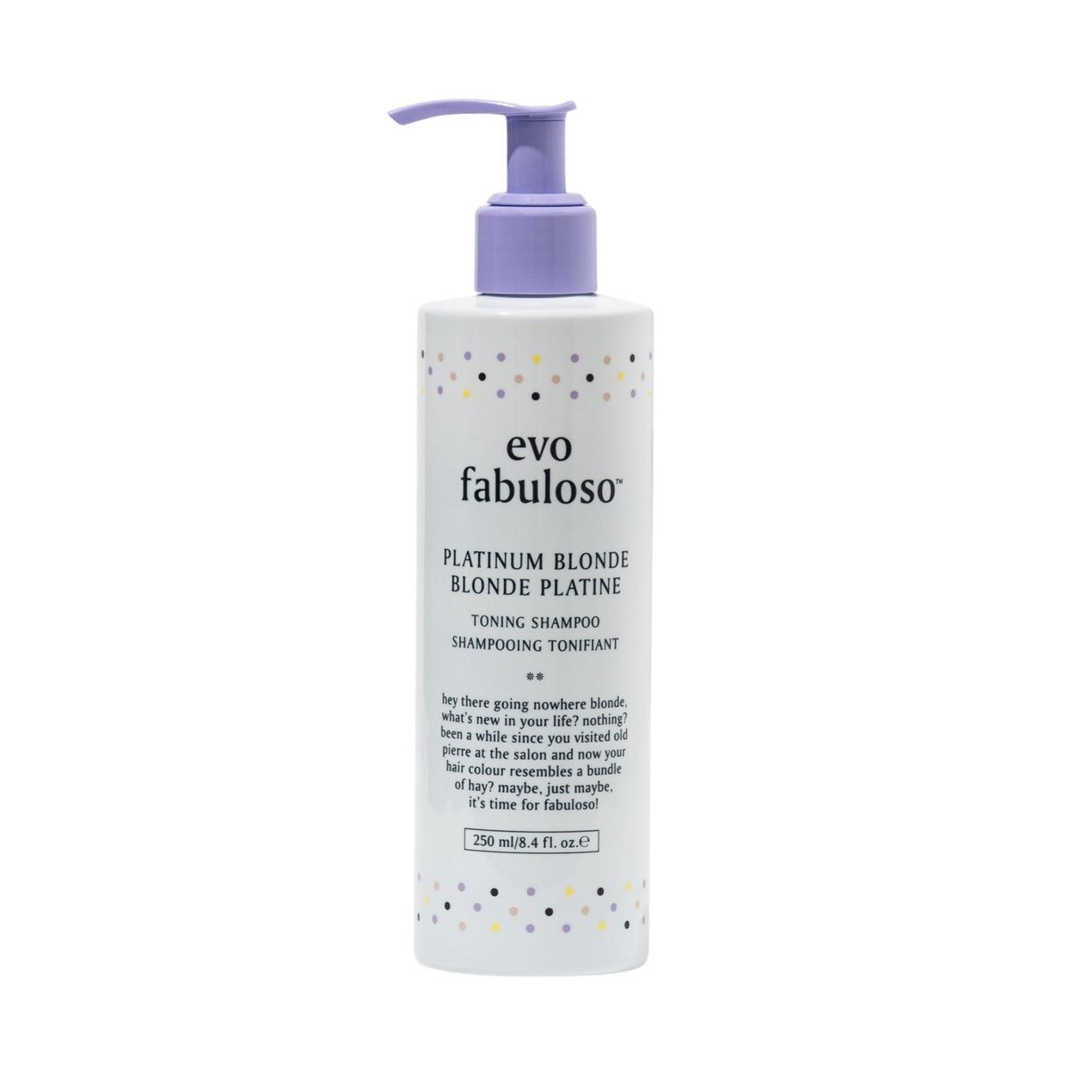 Evo Platinum Blonde Toning Shampoo 250ml