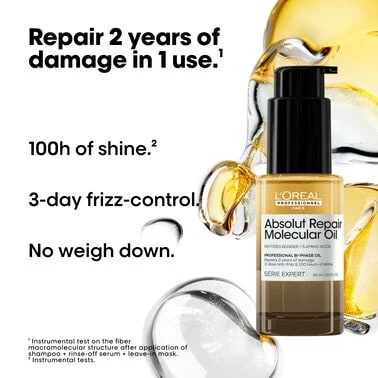 L'Oréal Professionnel Serie Expert Absolut Repair Molecular Bi-Phase Oil 30ml