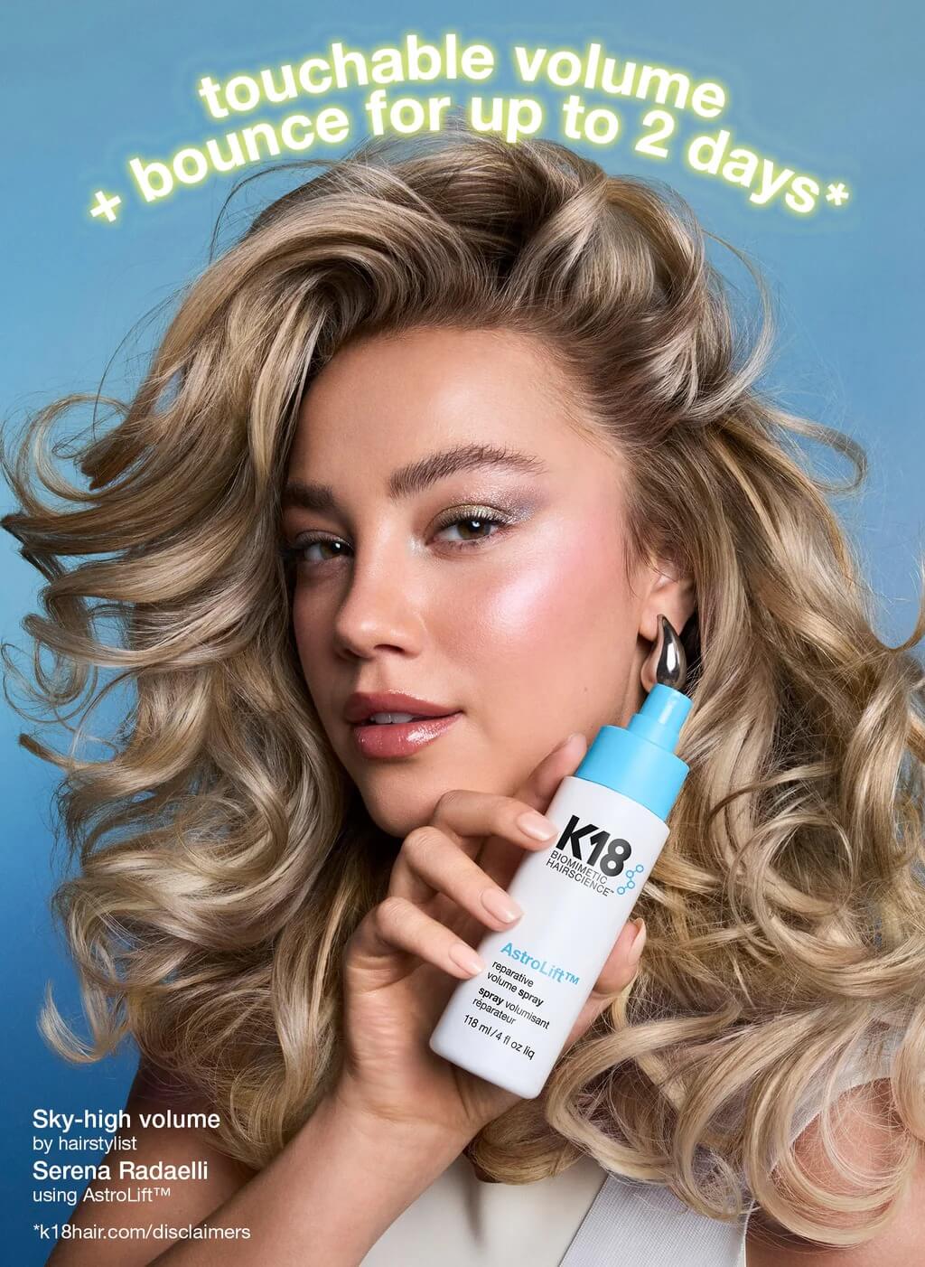 K18 AstroLift Reparative Volume Spray 118ml