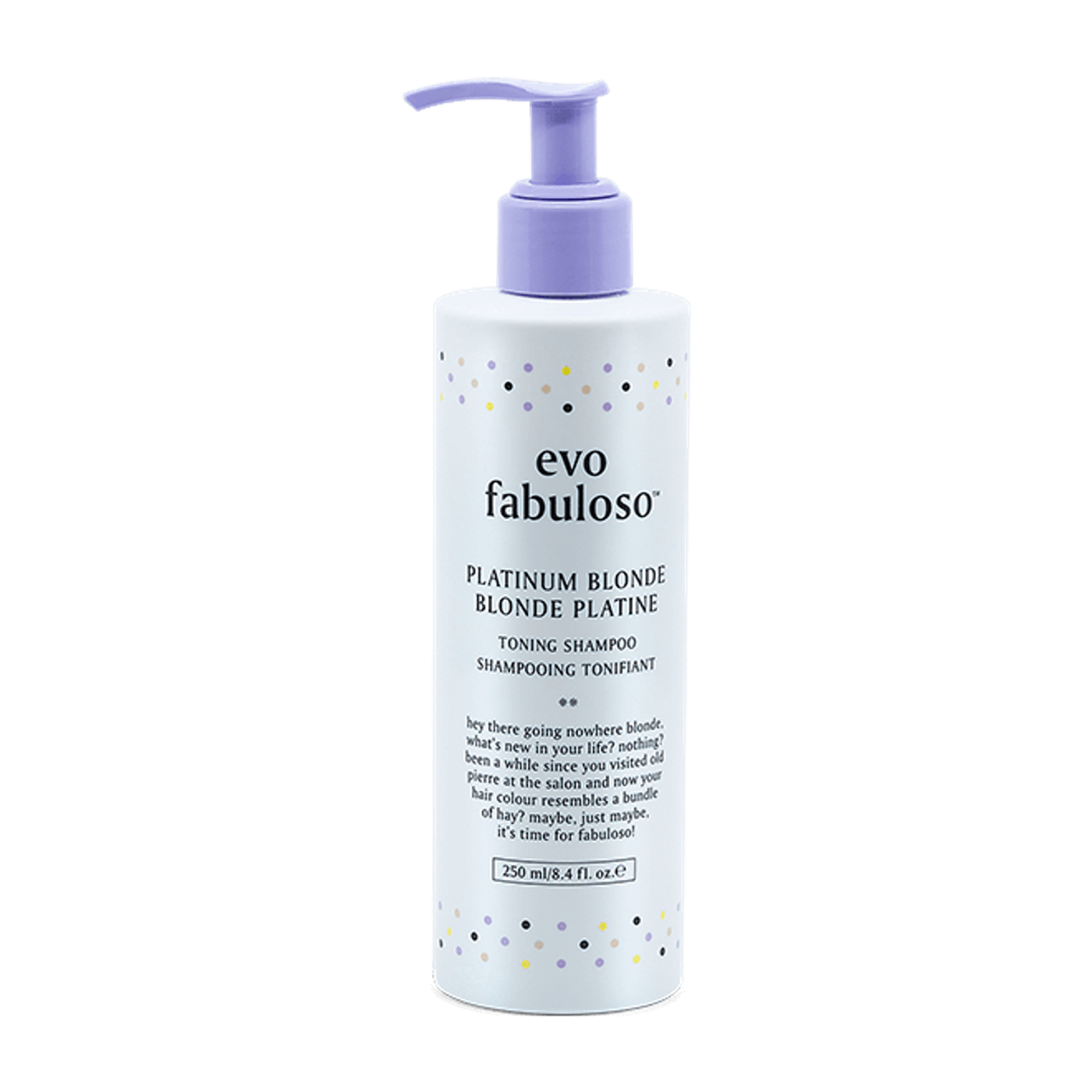 Evo Platinum Blonde Toning Shampoo 250ml